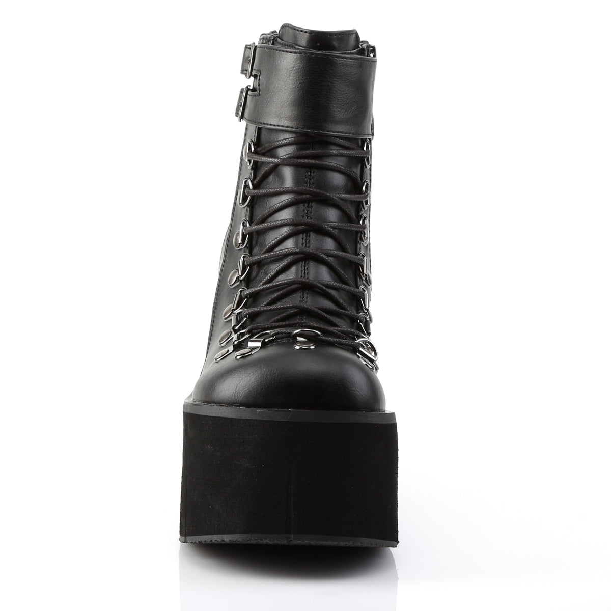 Demonia Cult Signature | "Kera-21" Boots - Black Vegan Leather