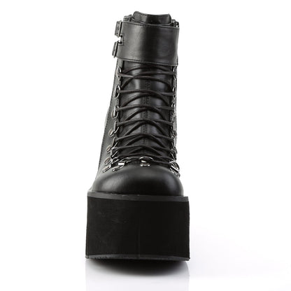 Demonia Cult Signature | "Kera-21" Boots - Black Vegan Leather