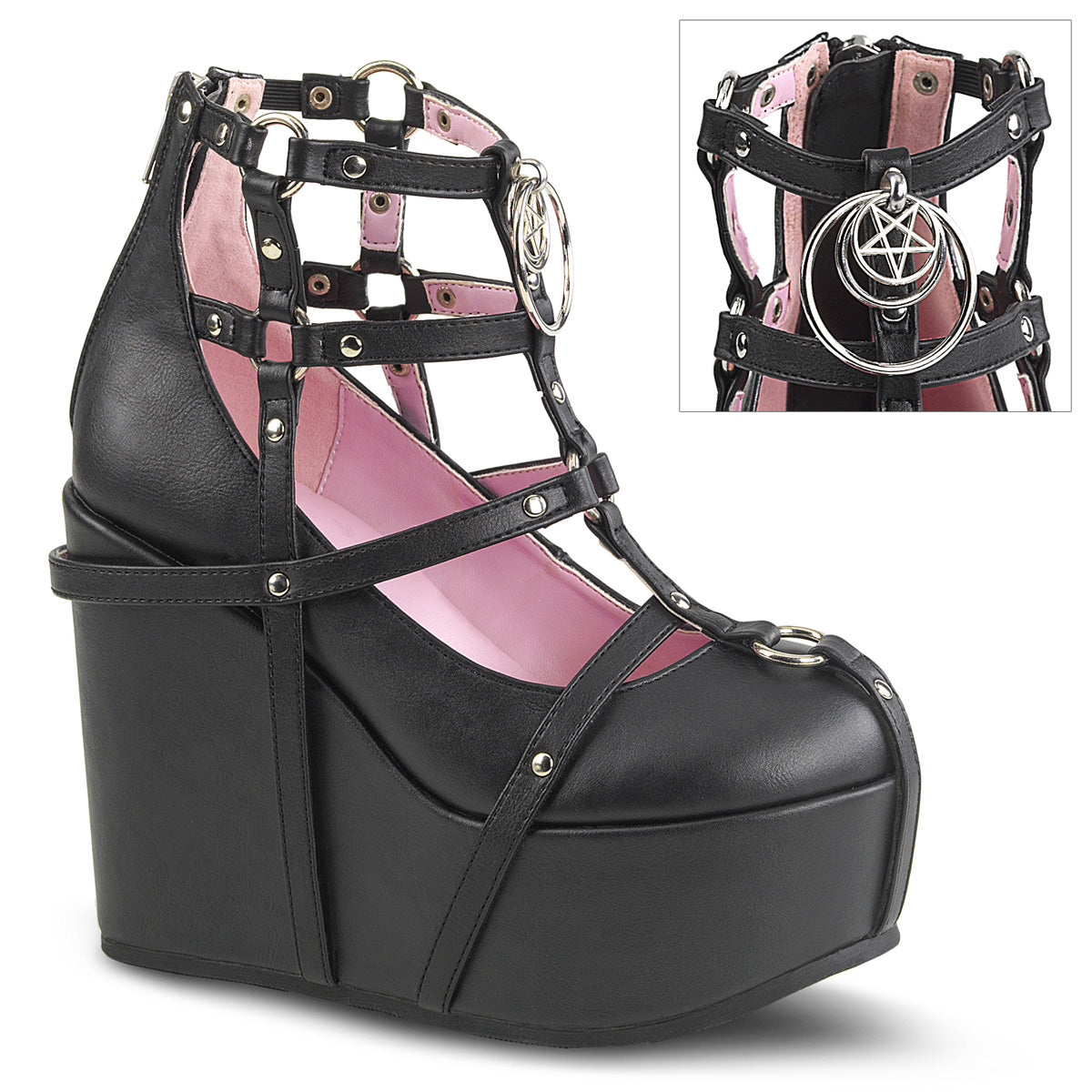 Demonia Cult Value | "Poison-25-1" Boots - Black Vegan Leather