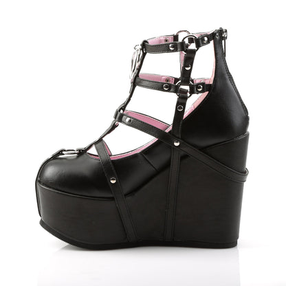 Demonia Cult Value | "Poison-25-1" Boots - Black Vegan Leather