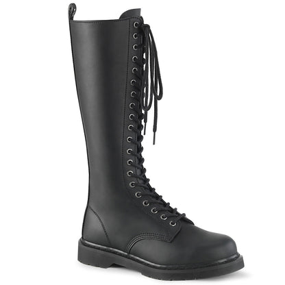Demonia Cult Latest | "Bolt-400" Boots - Black Vegan Leather