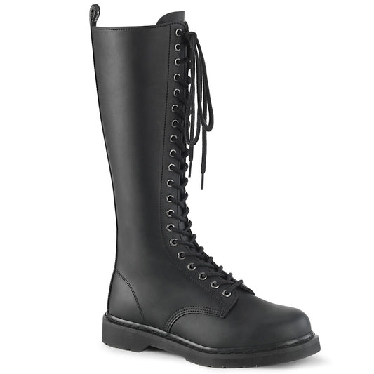 Demonia Cult Latest | "Bolt-400" Boots - Black Vegan Leather