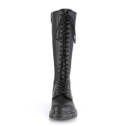 Demonia Cult Latest | "Bolt-400" Boots - Black Vegan Leather
