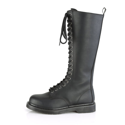Demonia Cult Latest | "Bolt-400" Boots - Black Vegan Leather