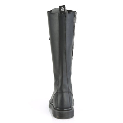 Demonia Cult Latest | "Bolt-400" Boots - Black Vegan Leather