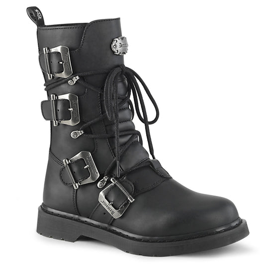 Demonia Cult Quality | "Bolt-265" Boots - Black Vegan Leather