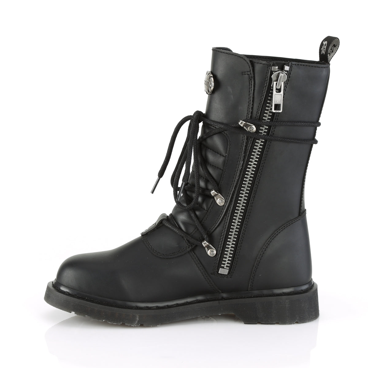 Demonia Cult Quality | "Bolt-265" Boots - Black Vegan Leather