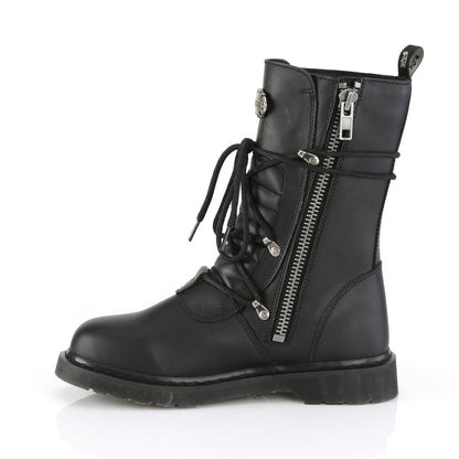 Demonia Cult Quality | "Bolt-265" Boots - Black Vegan Leather