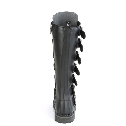 Demonia Cult Signature | "Riot-21MP" Boots - Black Vegan Leather