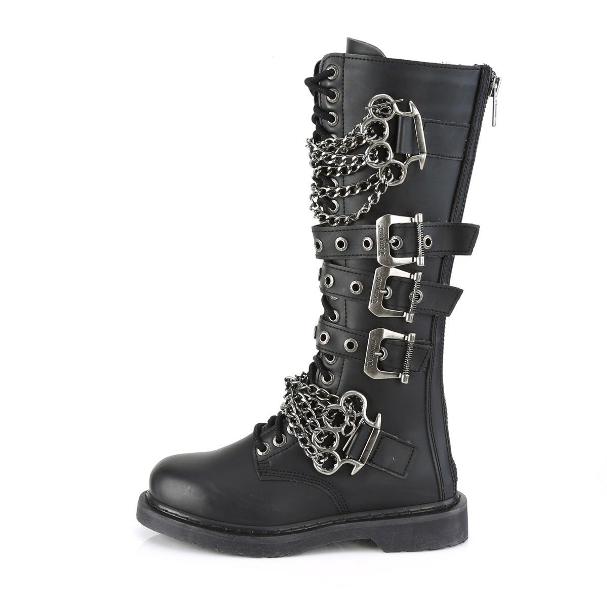 Demonia Cult Classic | "Bolt-450" Boots - Black Vegan Leather
