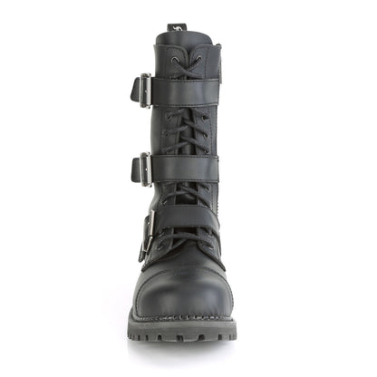 Demonia Cult Value | "Riot-12BK" Boots - Black Vegan Leather
