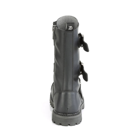 Demonia Cult Value | "Riot-12BK" Boots - Black Vegan Leather