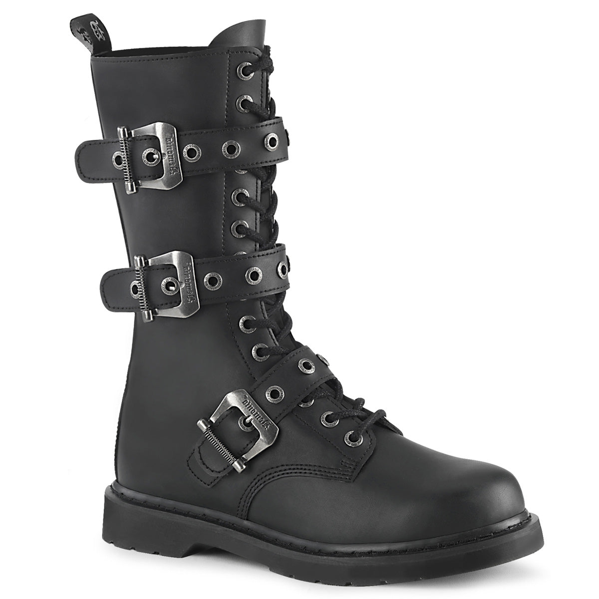 Demonia Cult Great Value | "Bolt-330" Boots - Black Vegan Leather