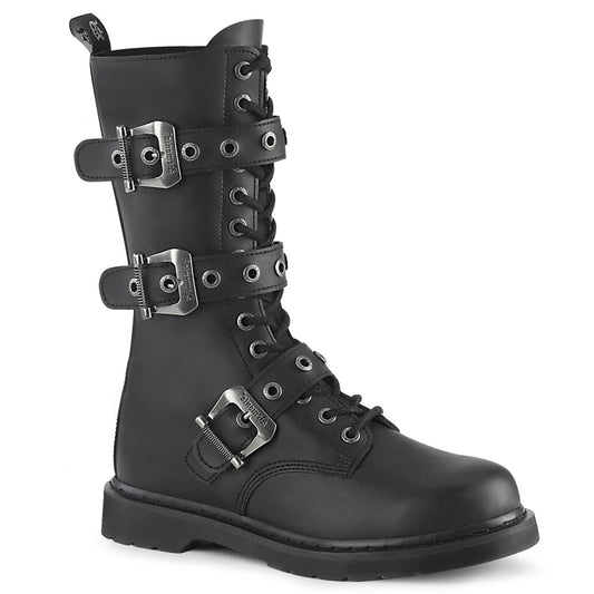 Demonia Cult Great Value | "Bolt-330" Boots - Black Vegan Leather
