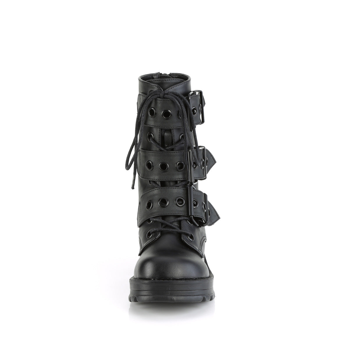 Demonia Cult Latest | "Bratty-118" Boots - Black Vegan Leather