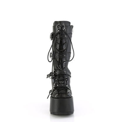 Demonia Cult Quality | "Camel-115" Boots - Black Vegan Leather