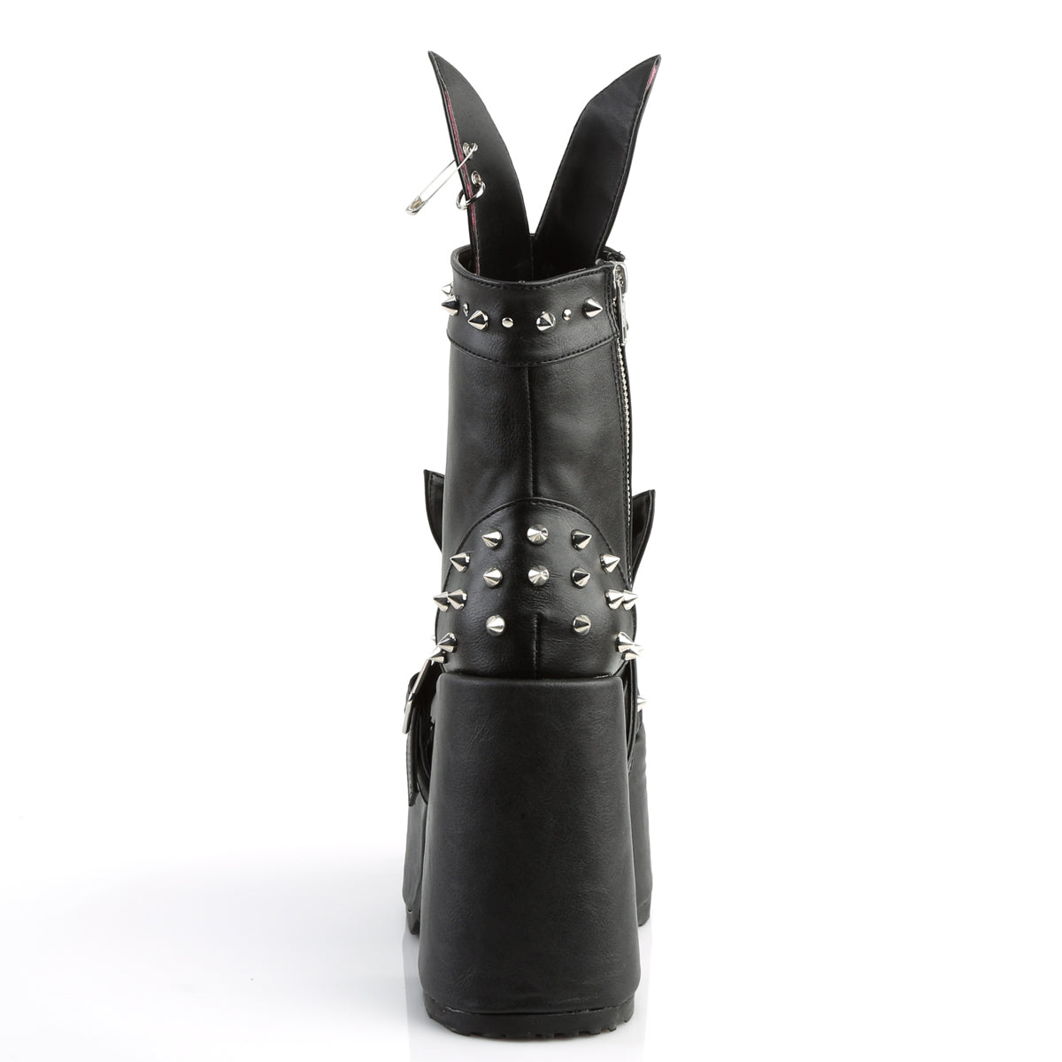 Demonia Cult Exclusive | "Camel-202" Boots - Black Vegan Leather