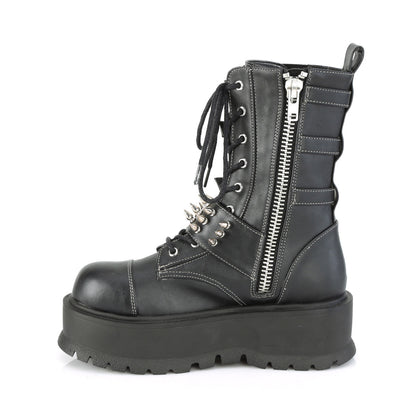 Demonia Cult Classic | "Slacker-165" Boots - Black Vegan Leather