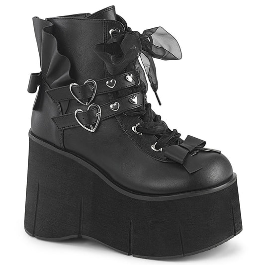 Demonia Cult Latest | "Kera-55" Boots - Black Vegan Leather