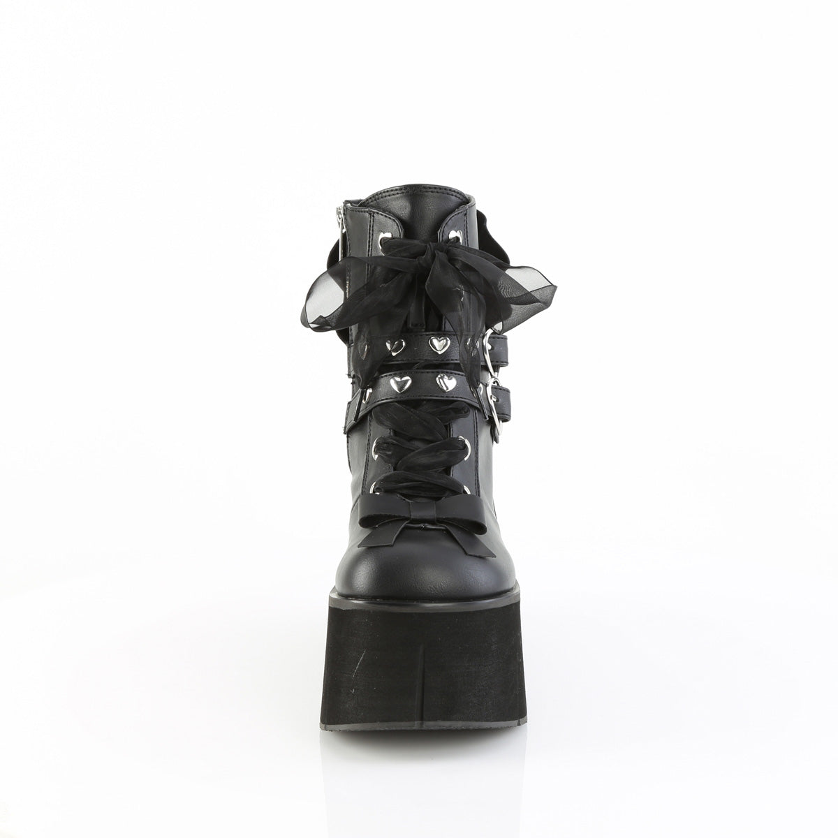 Demonia Cult Latest | "Kera-55" Boots - Black Vegan Leather
