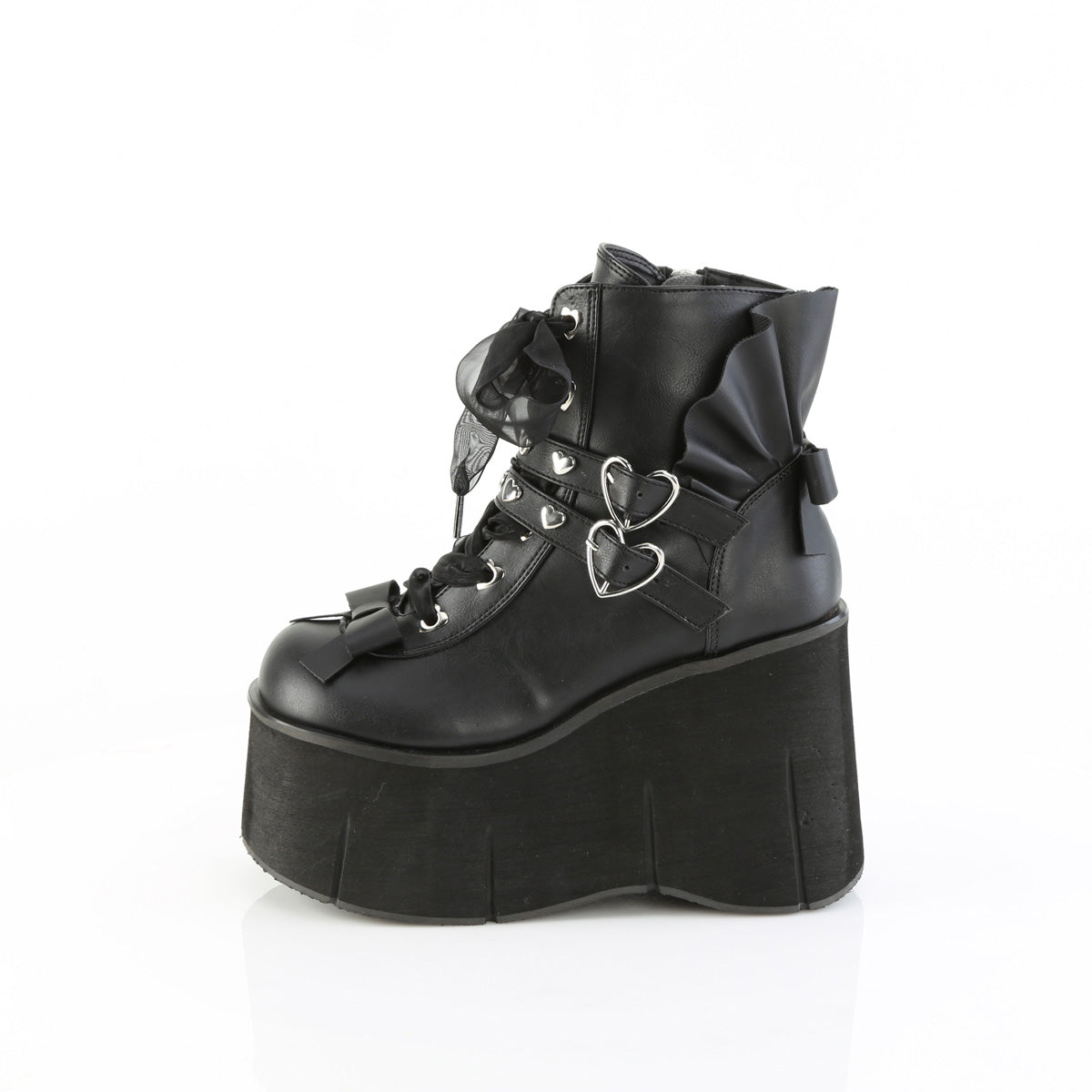 Demonia Cult Latest | "Kera-55" Boots - Black Vegan Leather