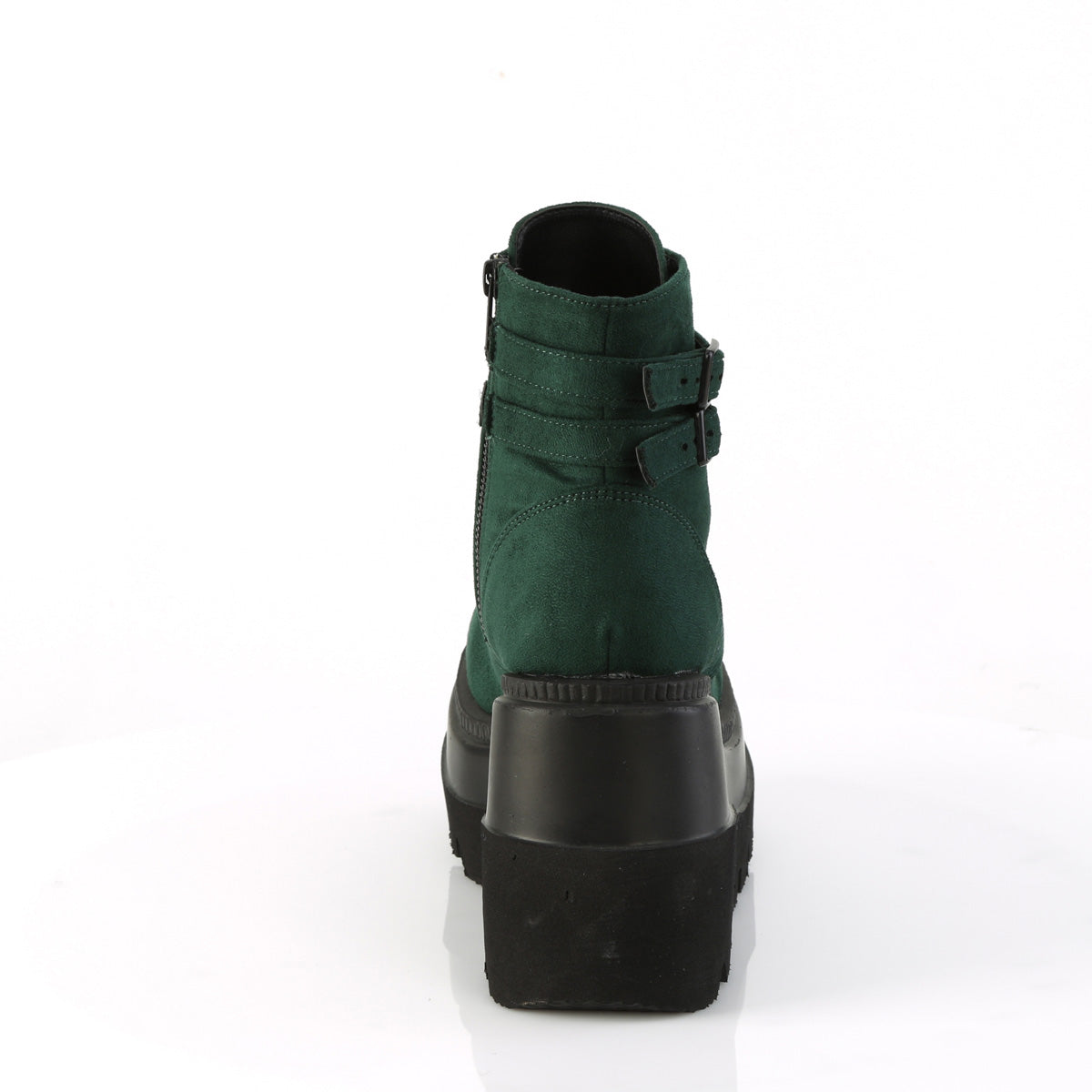 Demonia Cult Quality | "Shaker-52" Boots - Emerald Vegan Suede