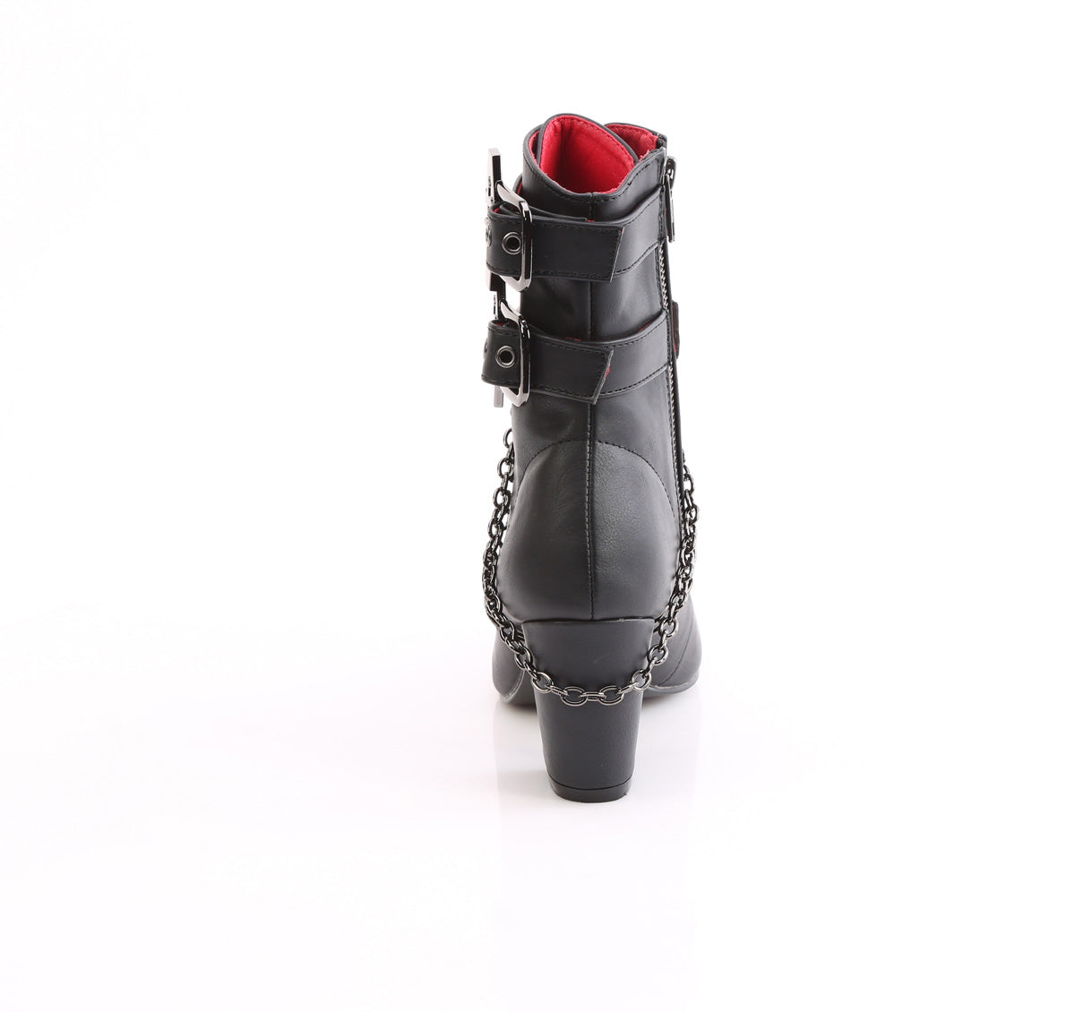 Demonia Cult Exclusive | "Vivika-128" Boots - Black Vegan Leather