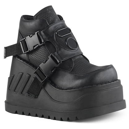 Demonia Cult Everyday | "Stomp-15" Boots - Black Vegan Leather