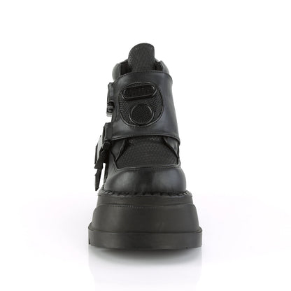 Demonia Cult Everyday | "Stomp-15" Boots - Black Vegan Leather