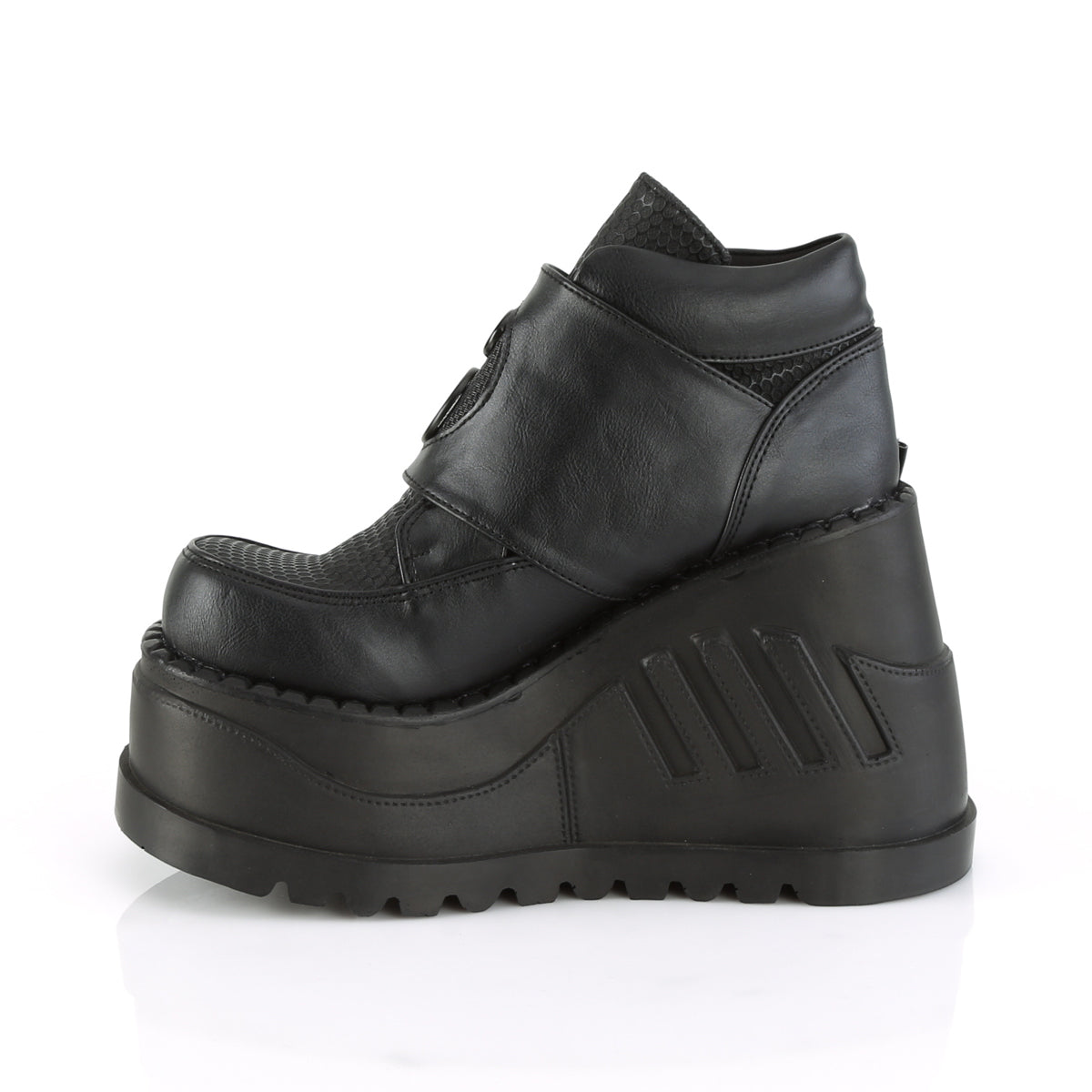 Demonia Cult Everyday | "Stomp-15" Boots - Black Vegan Leather