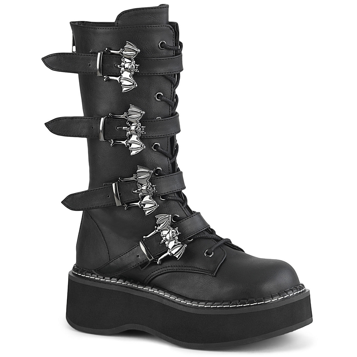 Demonia Cult Great Value | "Emily-322" Boots - Black Vegan Leather
