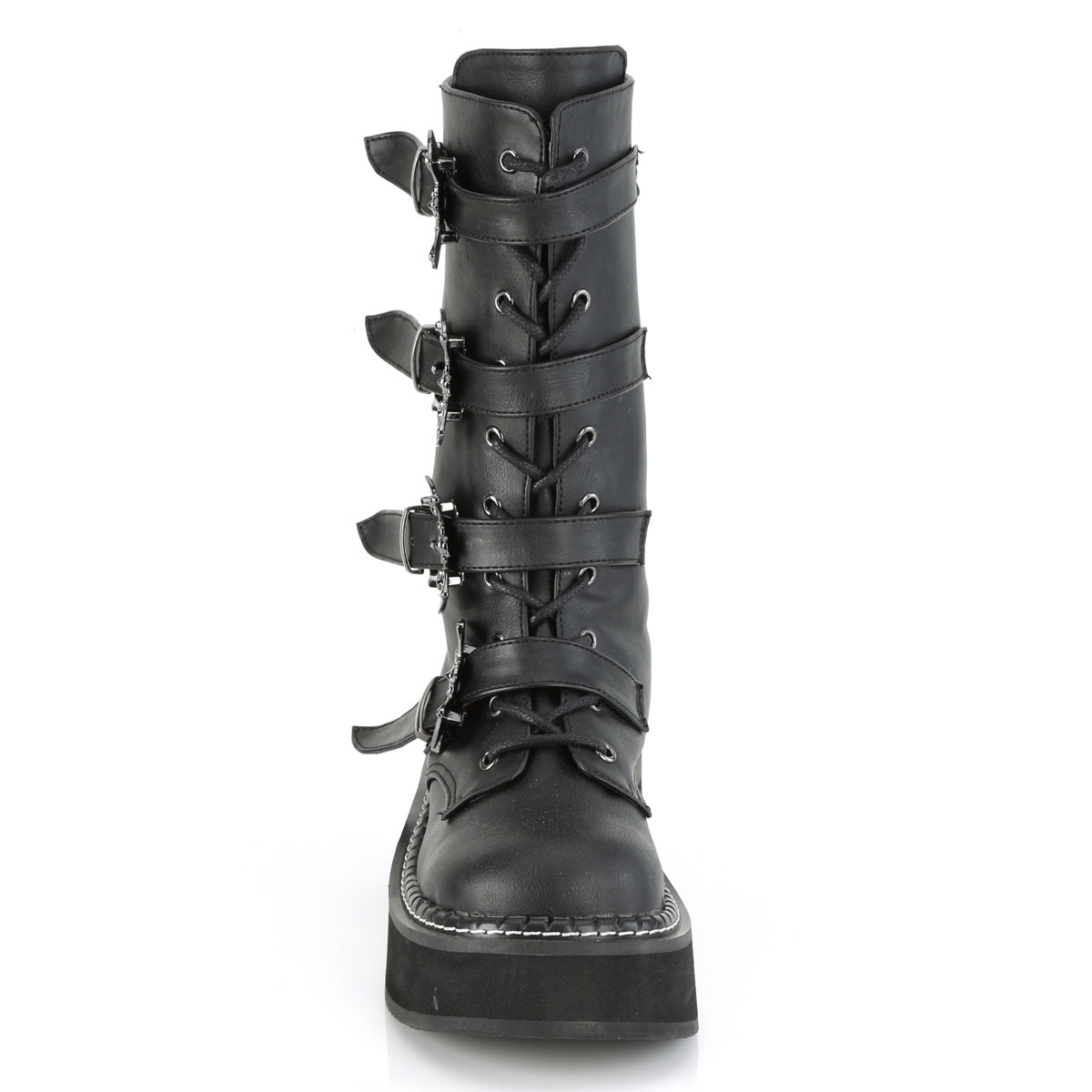 Demonia Cult Great Value | "Emily-322" Boots - Black Vegan Leather