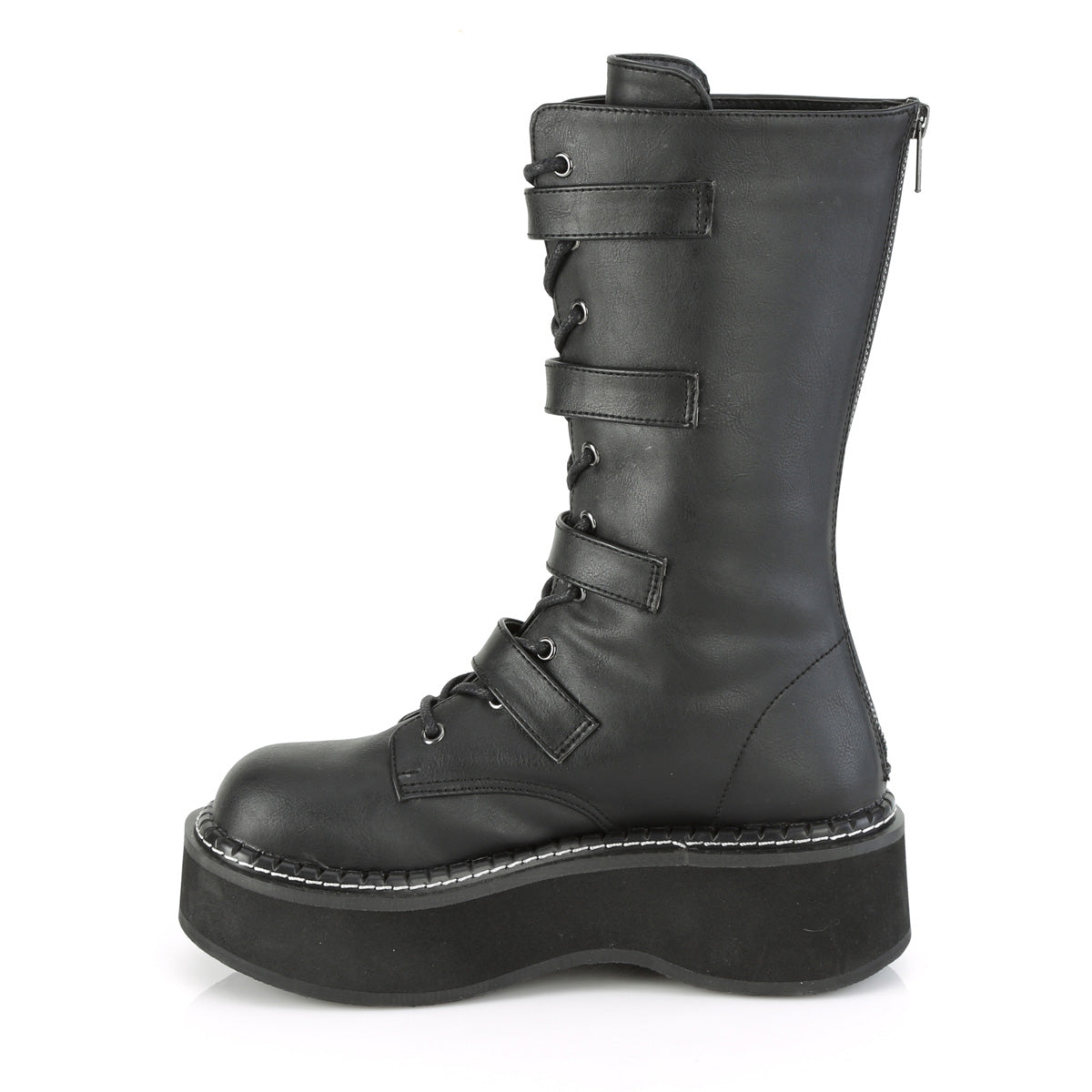 Demonia Cult Great Value | "Emily-322" Boots - Black Vegan Leather
