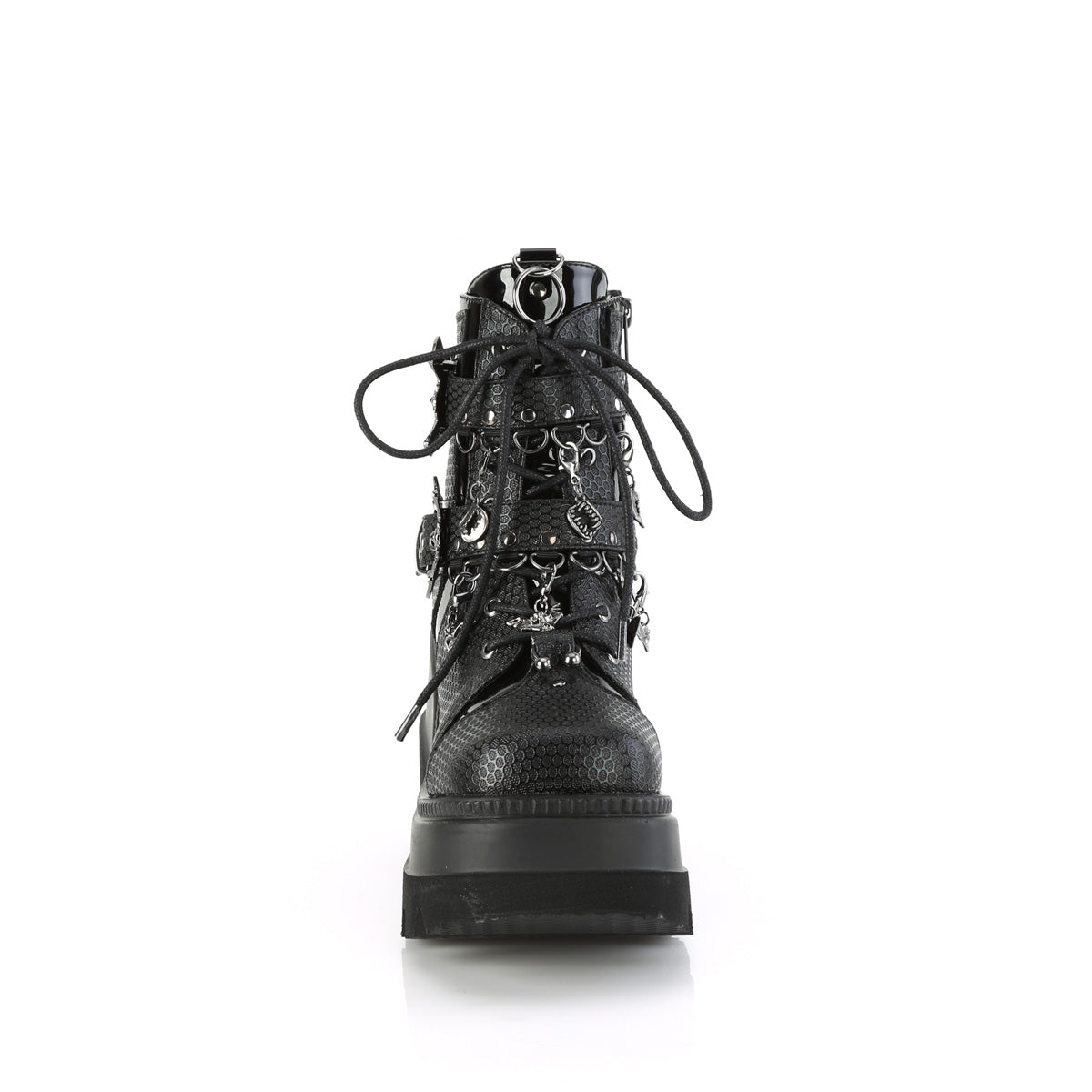 Demonia Cult Exclusive | "Shaker-66" Boots - Black Vegan Leather