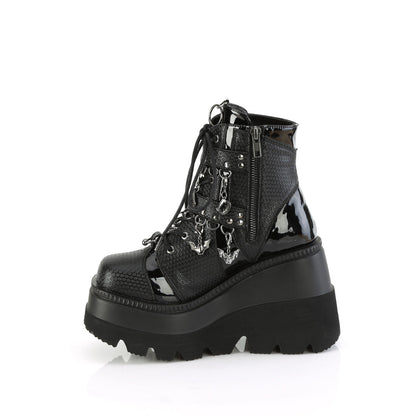 Demonia Cult Exclusive | "Shaker-66" Boots - Black Vegan Leather