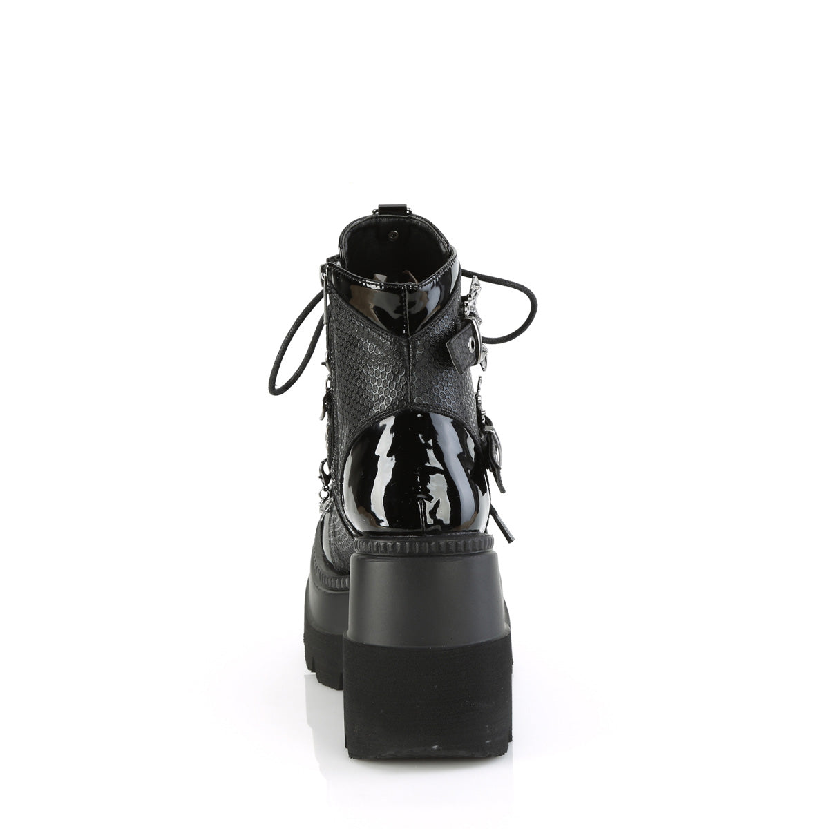 Demonia Cult Exclusive | "Shaker-66" Boots - Black Vegan Leather