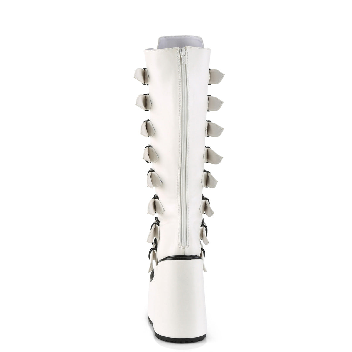 Demonia Cult Essential | "Swing-815" Boots - White Vegan Leather