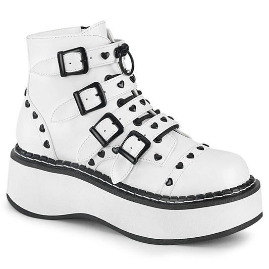 Demonia Cult Value | "Emily-315" Boots - White Vegan Leather