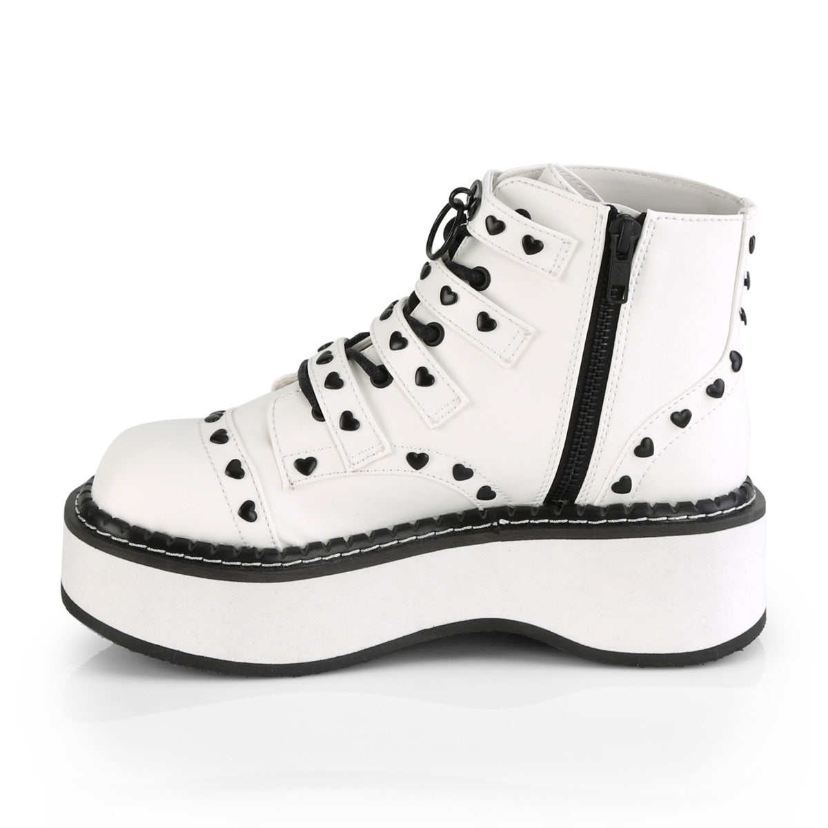 Demonia Cult Value | "Emily-315" Boots - White Vegan Leather
