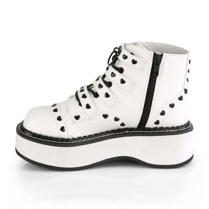 Demonia Cult Value | "Emily-315" Boots - White Vegan Leather
