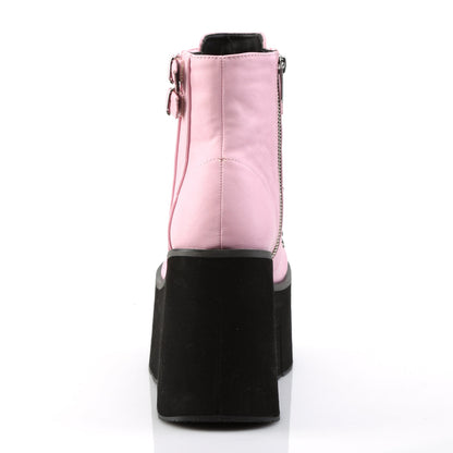 Demonia Cult Great Value | "Kera-21" Boots - Baby Pink Vegan Leather