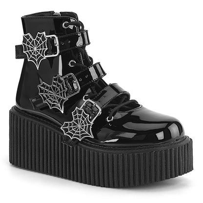 Demonia Cult Latest | "Creeper-260" Creepers - Black Patent