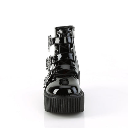 Demonia Cult Latest | "Creeper-260" Creepers - Black Patent