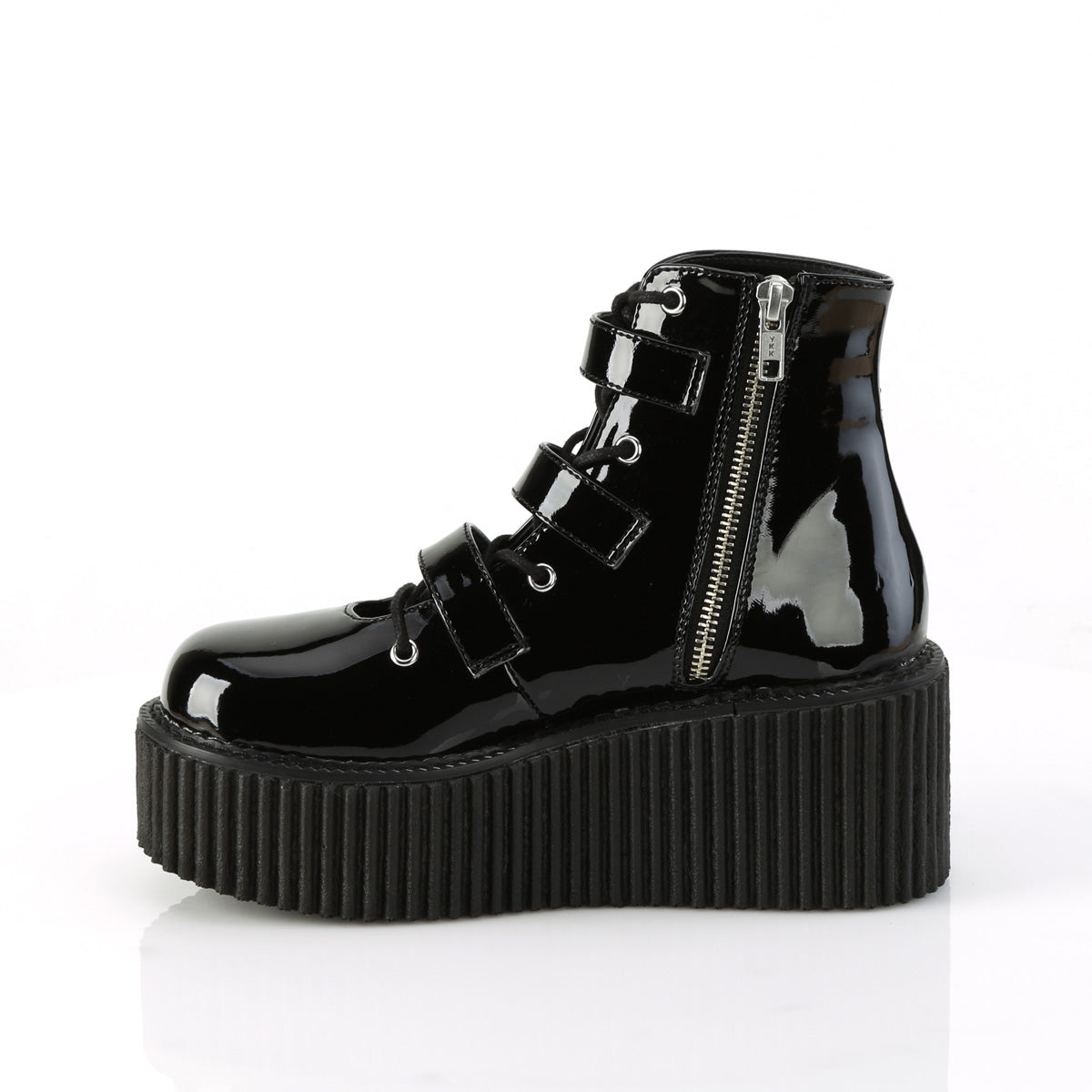 Demonia Cult Latest | "Creeper-260" Creepers - Black Patent