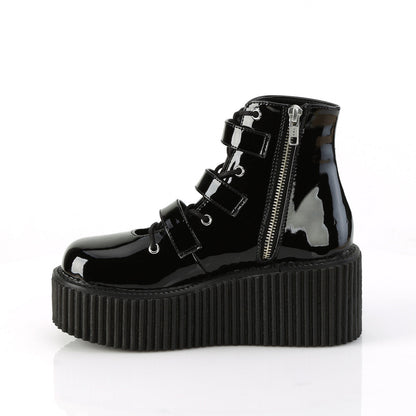 Demonia Cult Latest | "Creeper-260" Creepers - Black Patent