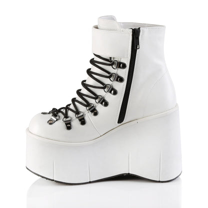Demonia Cult Quality | "Kera-21" Boots - White Vegan Leather